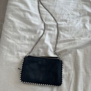 Zara studded black crossbody bag